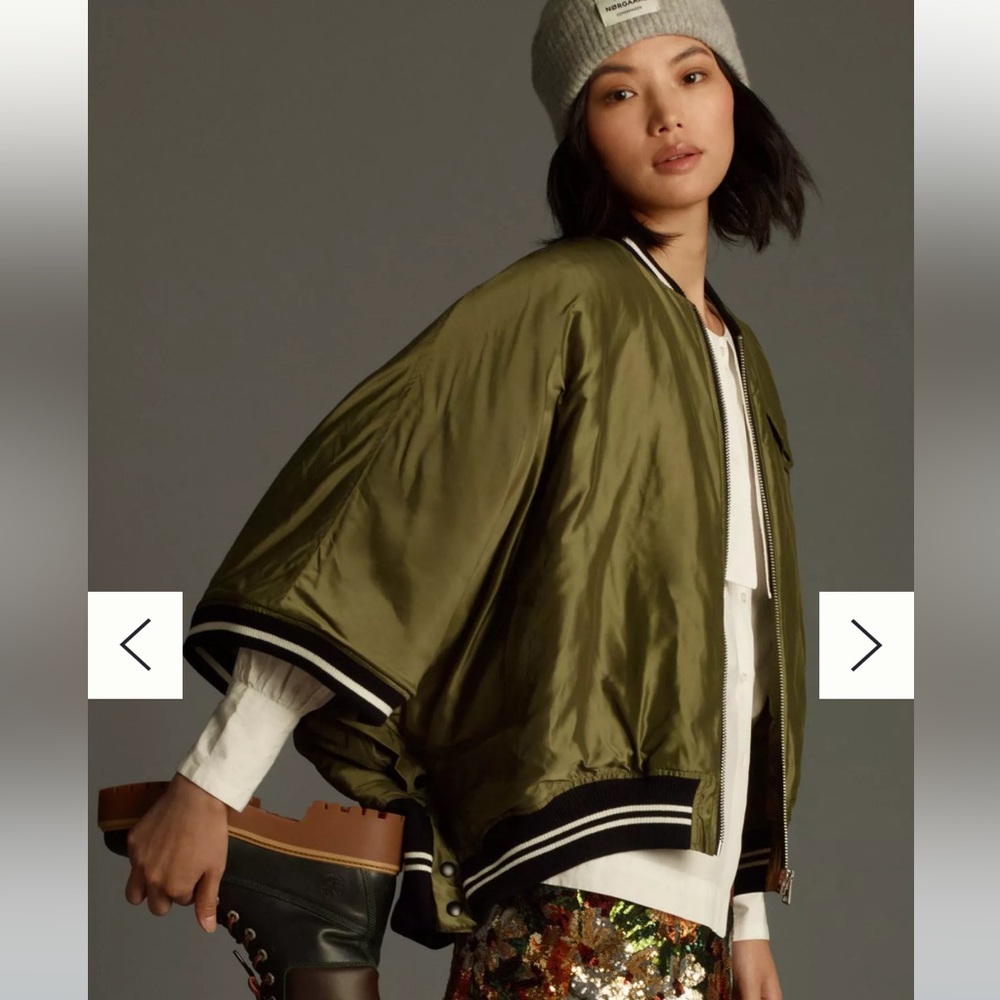 Pilcro Puffer Sport Coat Jacket Cape Anthropologie